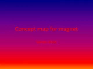 Concept map for magnet