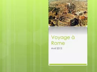 voyage rome