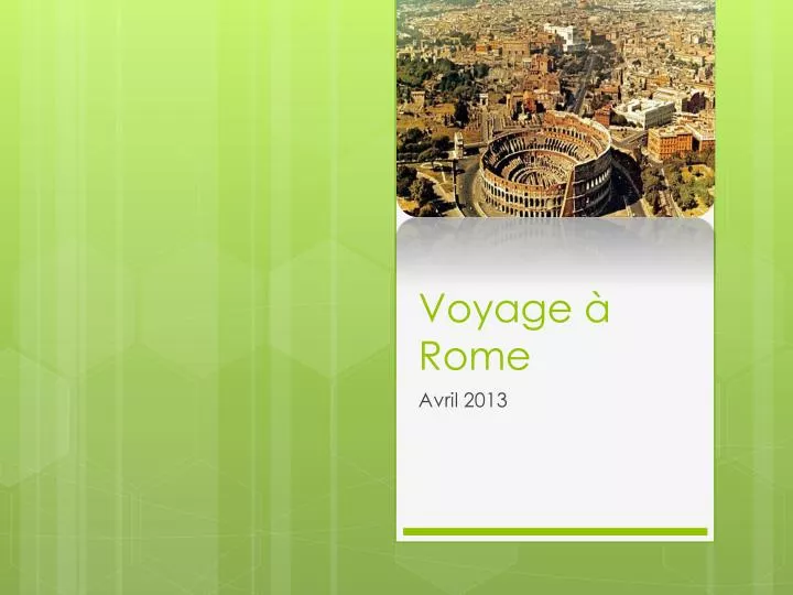 voyage rome