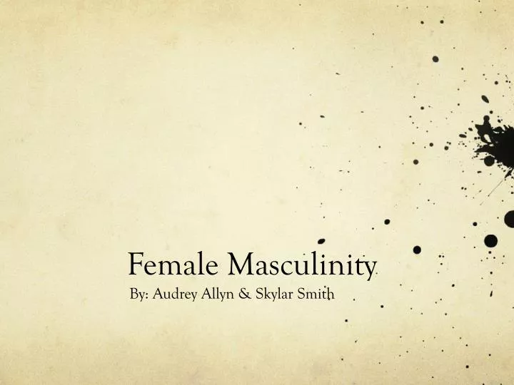 female masculinity