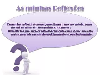 as minhas reflex es