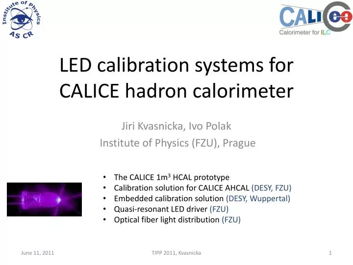 led calibration systems for calice hadron calorimeter