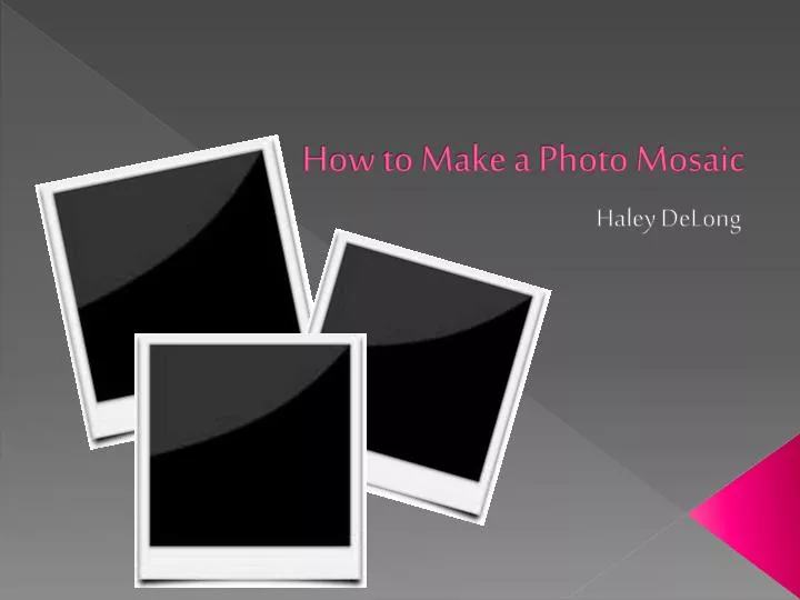 how to make a photo mosaic