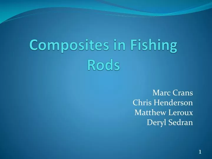 composites in fishing rods
