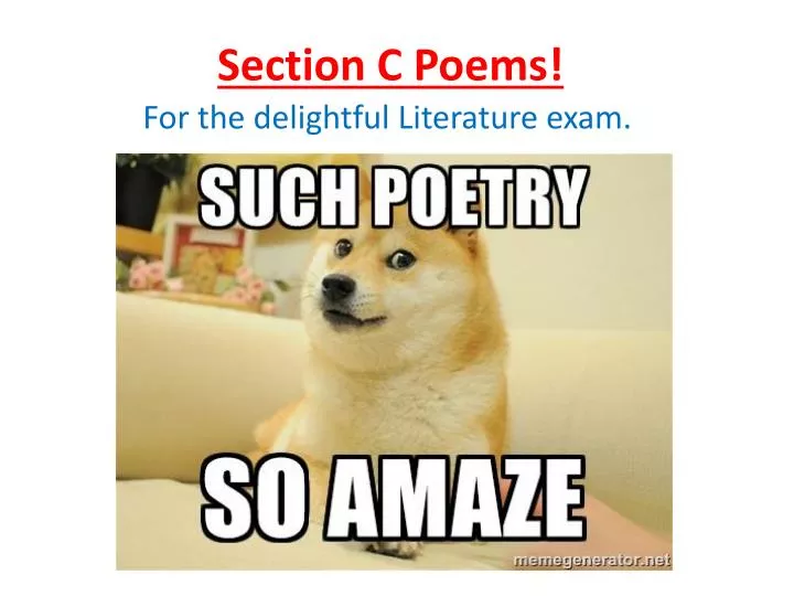 section c poems