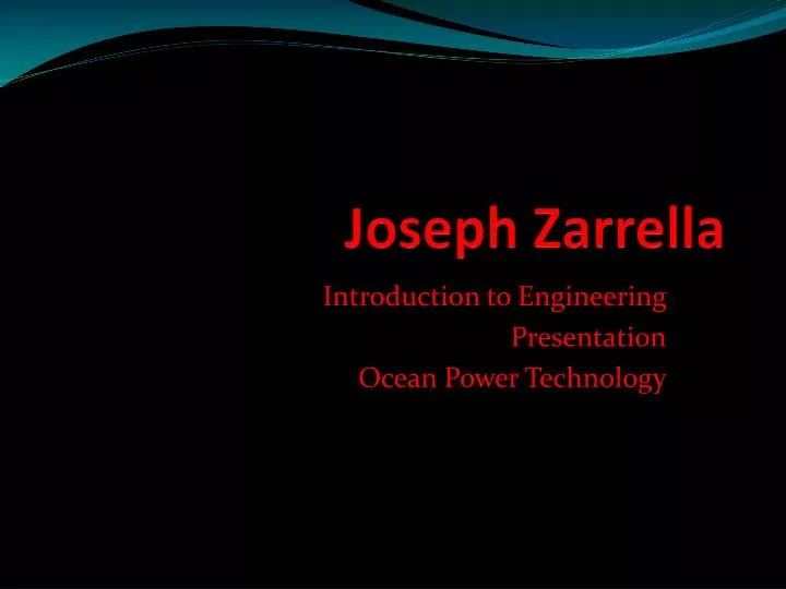 joseph zarrella