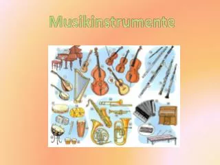 Musikinstrumente