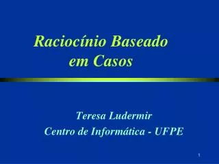 Raciocínio Baseado em Casos