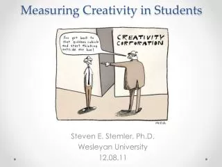 Measuring Creativity in Students