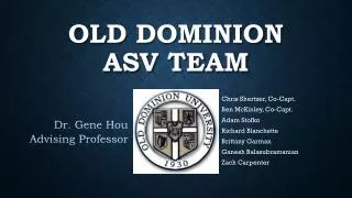 Old Dominion ASV team