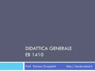 didattica generale eb 1410