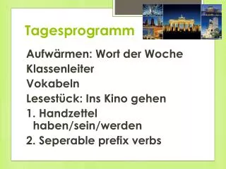 tagesprogramm