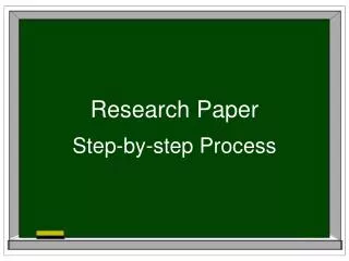 how to make ppt for research paper