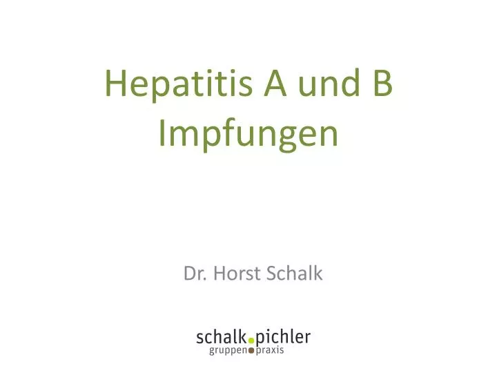 hepatitis a und b impfungen