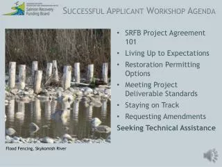 Successful Applicant Workshop Agenda
