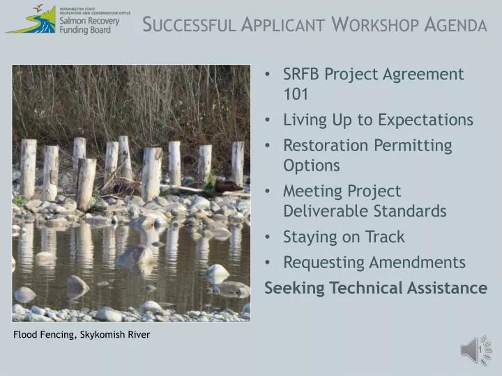 successful applicant workshop agenda