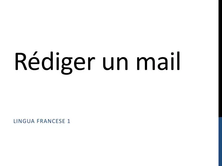 r diger un mail