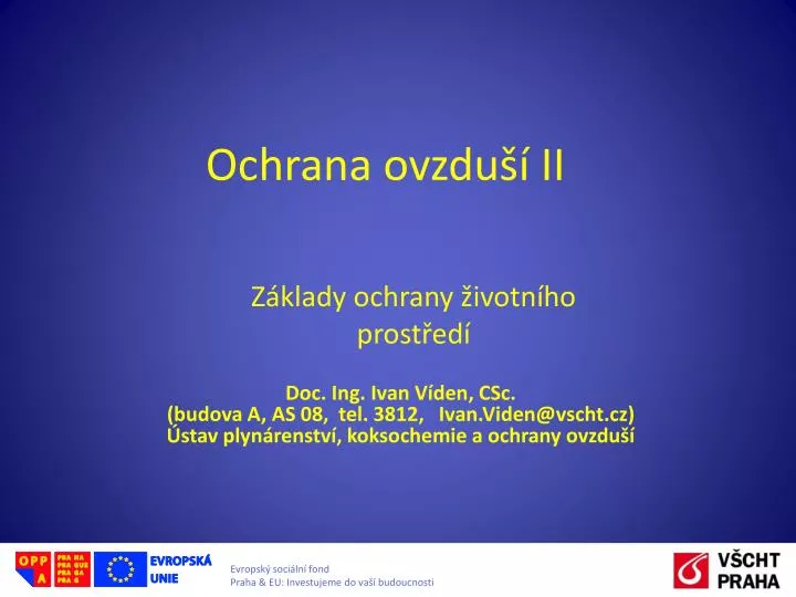 ochrana ovzdu ii