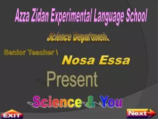 Azza Zidan Experimental Language School