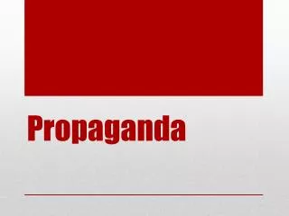 Propaganda