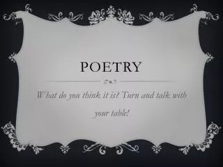 POETRY