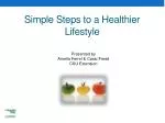 Simple Steps to a Healthier Lifestyle