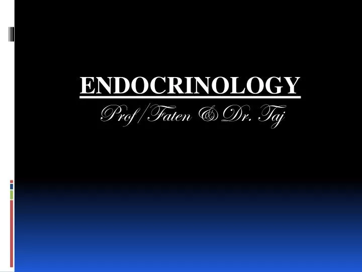 endocrinology prof faten dr taj