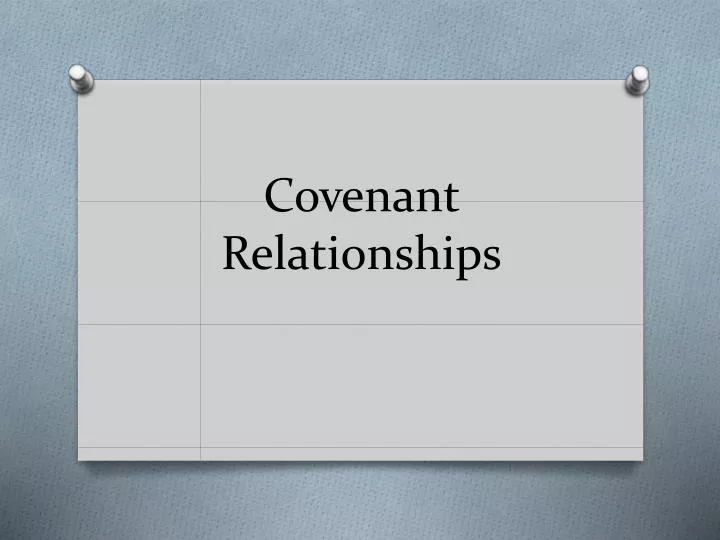 covenant r elationships