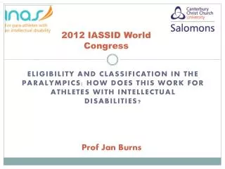 2012 IASSID World Congress