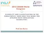 2012 IASSID World Congress - slide 1