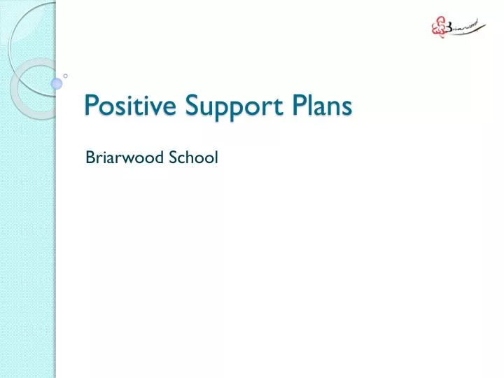 positive support plans