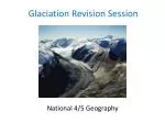 Glaciation Revision Session - slide 1