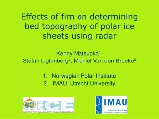 Effects of firn on determining bed topography of polar ice sheets using radar