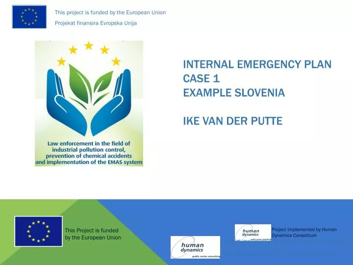 internal emergency plan case 1 example slovenia ike van der putte