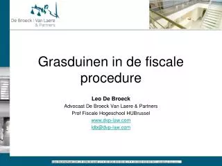 grasduinen in de fiscale procedure