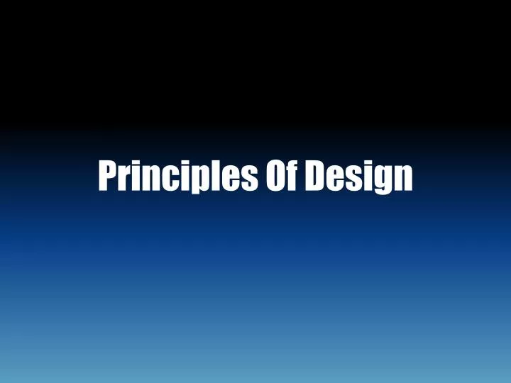 principles of design