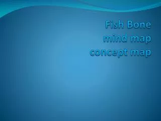 Fish Bone mind map concept map