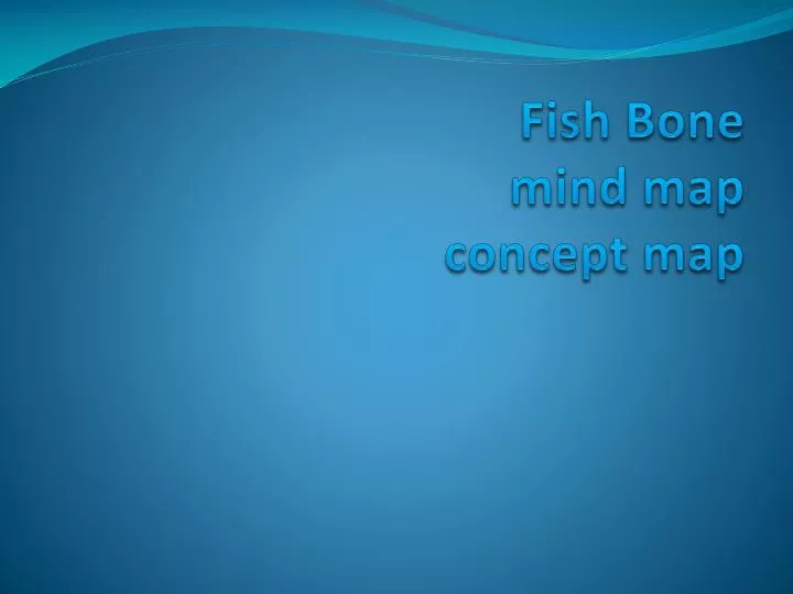 fish bone mind map concept map