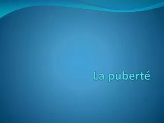 la pubert