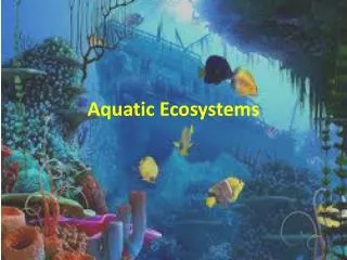 Aquatic Ecosystems