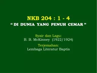 NKB 204 : 1 - 4