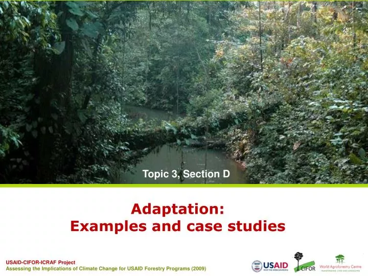 adaptation examples and case studies