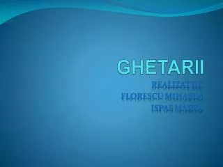 ghetarii
