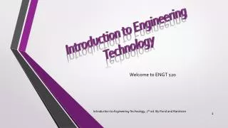 Introduction to Engineering Technology