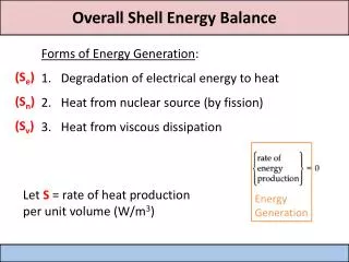 Forms of Energy Generation : Degradation of electrical energy to heat