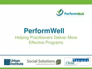 Helping Practitioners Deliver More Effective Programs