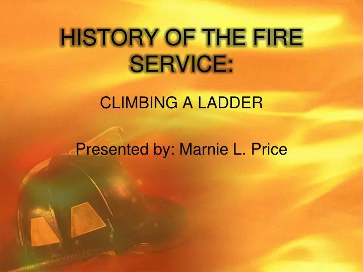 history of the fire service