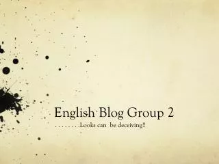 English Blog Group 2