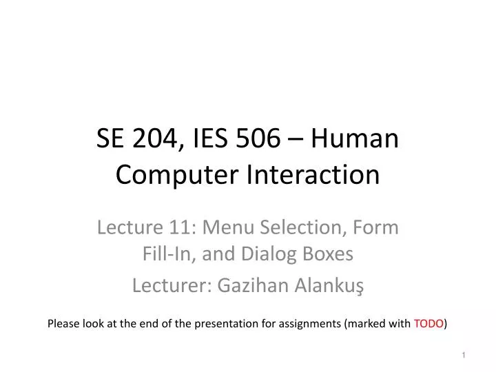 se 204 ies 506 human computer interaction