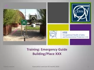 Training: Emergency Guide Building/Place XXX